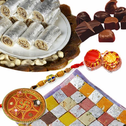 ANJIR ROLL-CHOCOLATE-MIX BITES with puja thali 